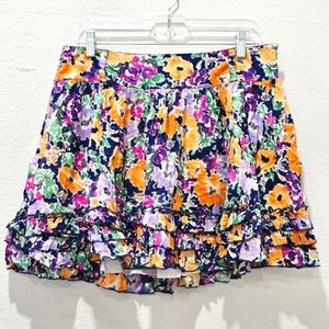 Juniors Candie's floral ruffle skirt size 11